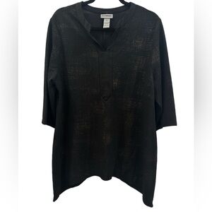 Catherine’s v-neck sparkling light weight blouse PLUS size 0X EUC